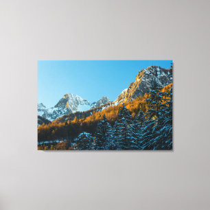 Toile Paysages d'automne et d'hiver