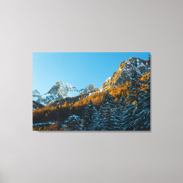 Toile Paysages d'automne et d'hiver (Recto)