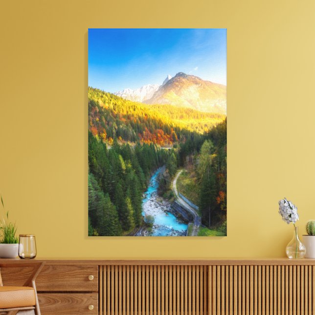 Toile Paysages d'automne Extraordinaires à Auronzo di Ca (Insitu(Salon))