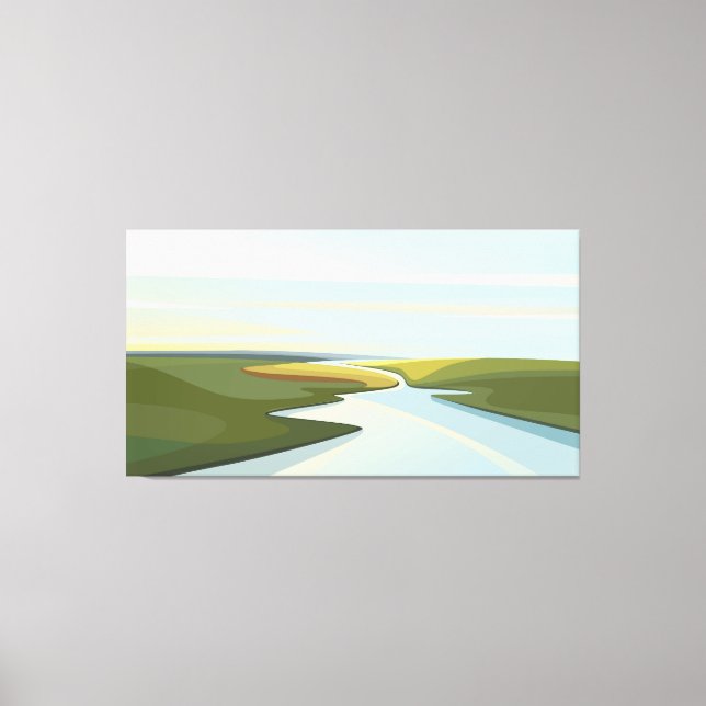 Toile Paysages fluviaux (Recto)