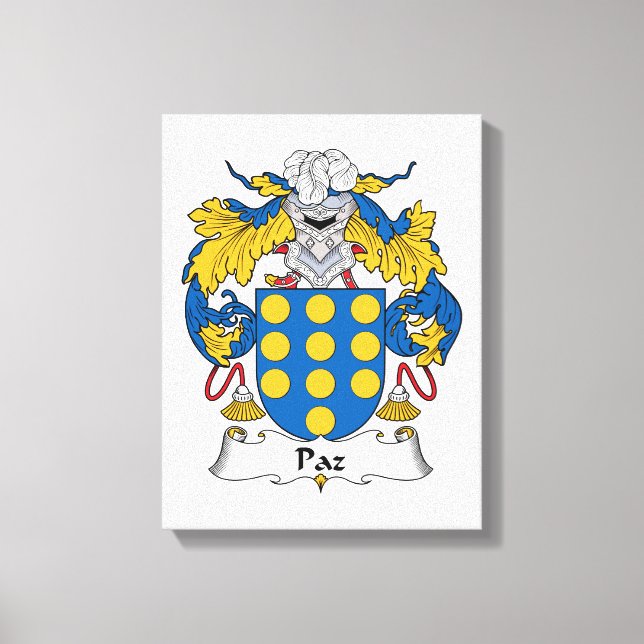 Toile Paz Family Crest (Recto)