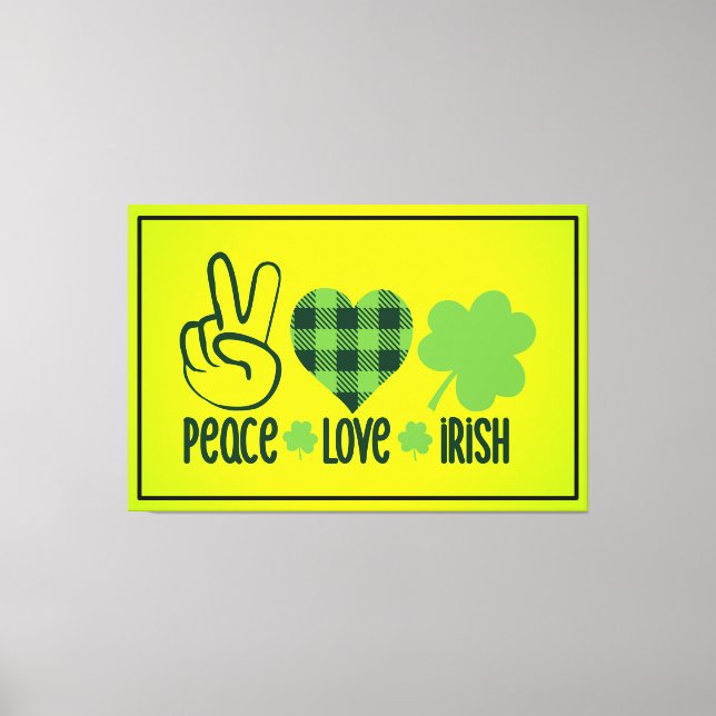 Toile Peace Love Irish-60682 (Recto)