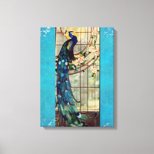 Toile Peacock en verre tendu