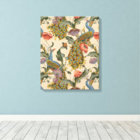 Peacock Motif vintage Art coloré
