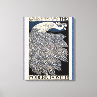 Peacock Vintage Bleu Art Nouveau