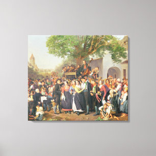 Toile Peasant Wedding in Lower Austria (oil on canvas)