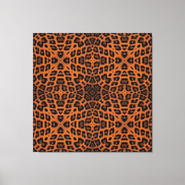 Toile Peau Poster de animal Brown Rétro De Leopard (Recto)