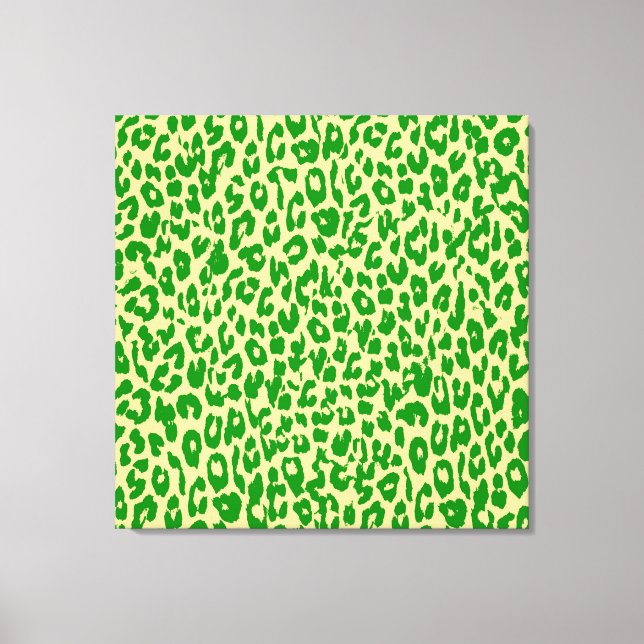 Toile Peau Poster de animal Verte De Leopard - Art (Recto)