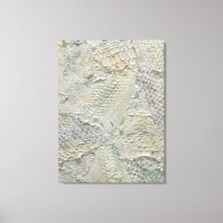 Toile Peaux de serpent ivoire Serpent Décor Mur Art