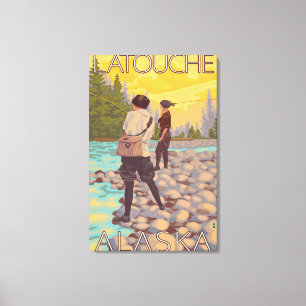 Toile Pêche à la mouche - Latouche, Alaska