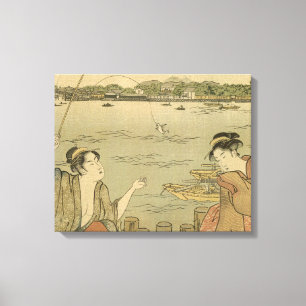 Toile Pêcheurs Japonais