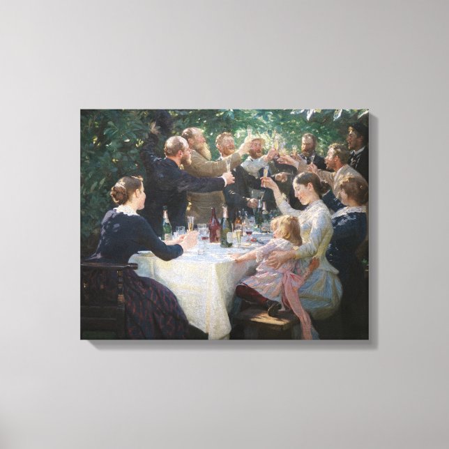 Toile Peder Severin Kroyer - Hip, Hip, Hourra ! (Recto)