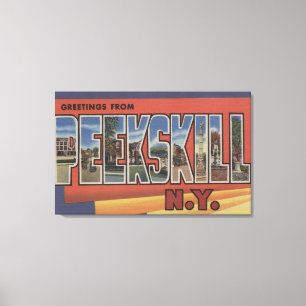 Toile Peekskill, New York - grandes scènes de lettre
