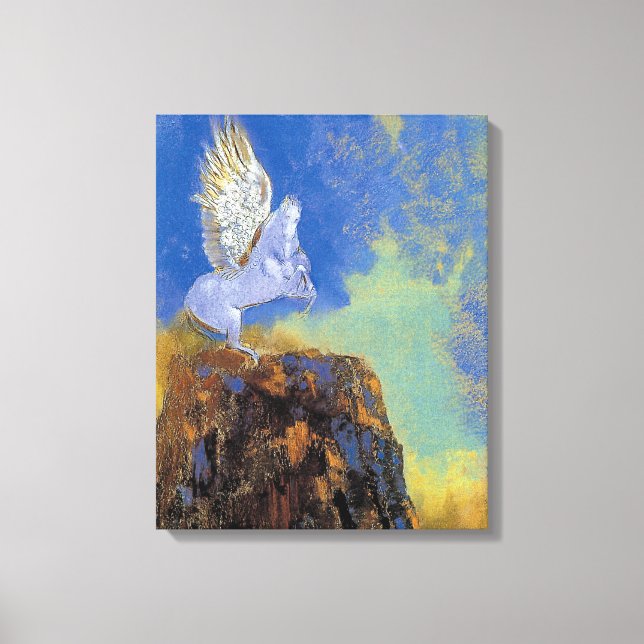 Toile Pégase d'Odilon Redon - Symbolisme de la mythologi (Recto)