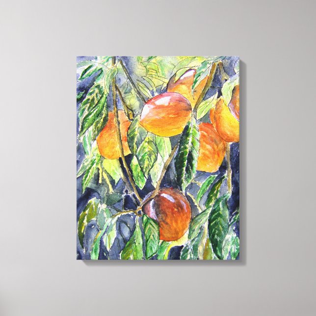 Toile peigne de fruits mortes peinture d'aquarelle (Recto)