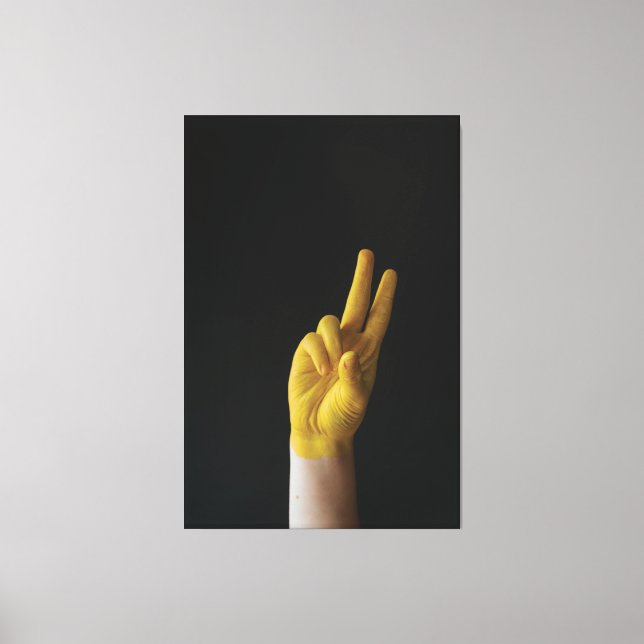 Toile peindre les doigts Canvas à enveloppement Premium  (Recto)