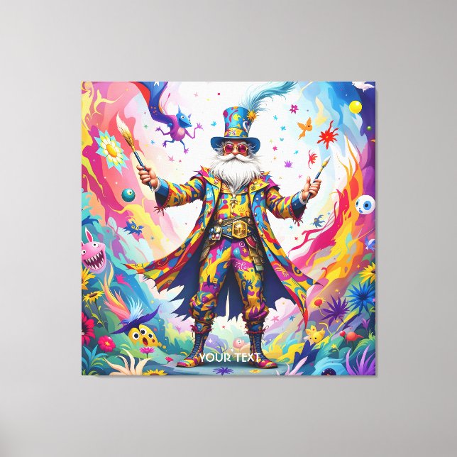 Toile Peintre Abstrait Vibrant Fantastique Mignon (Recto)