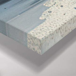 Toile Peinture à fleurs bleues étonnante - Art floral vi