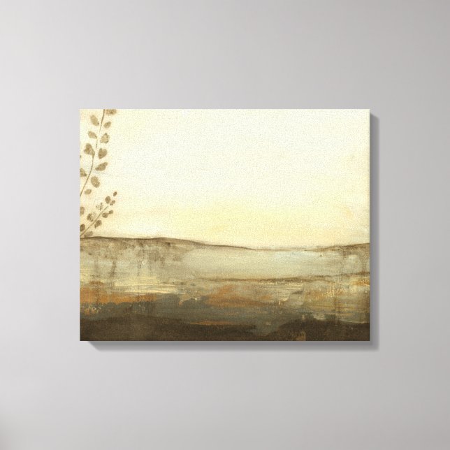 Toile Peinture à l'huile de paysage moderne Sunset (Recto)