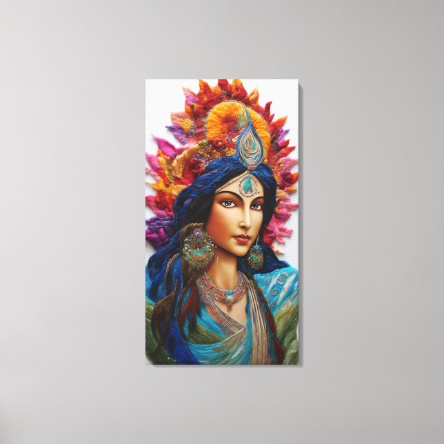 Toile Peinture à l'huile d'Impasto 5D - Shakti (Recto)