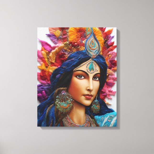 Toile Peinture à l'huile d'Impasto 5D - Shakti (Recto)