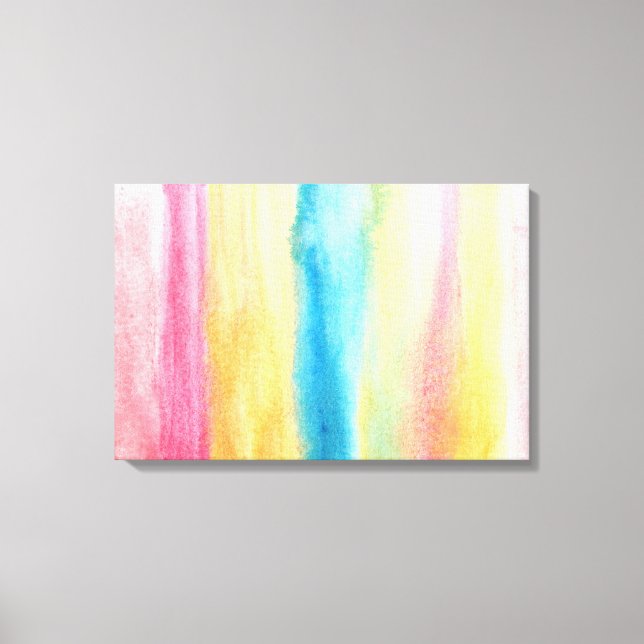 Toile peinture abstraite aquarelle (Recto)