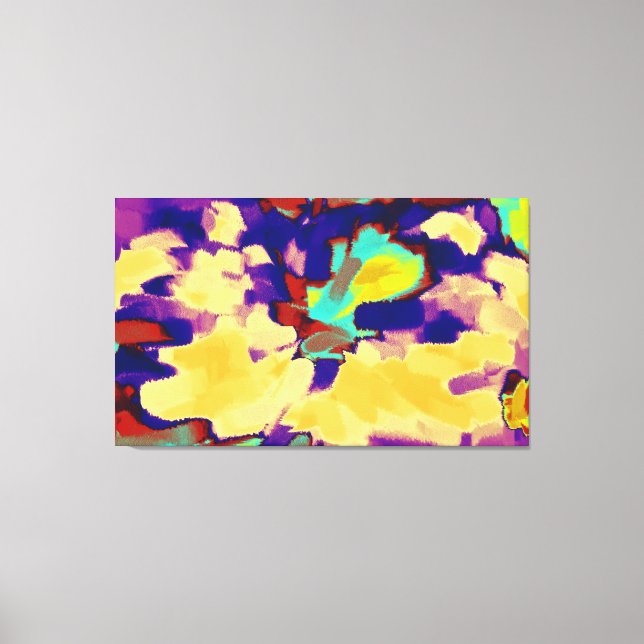 Toile Peinture Abstraite | Art Abstrait 8 (Recto)