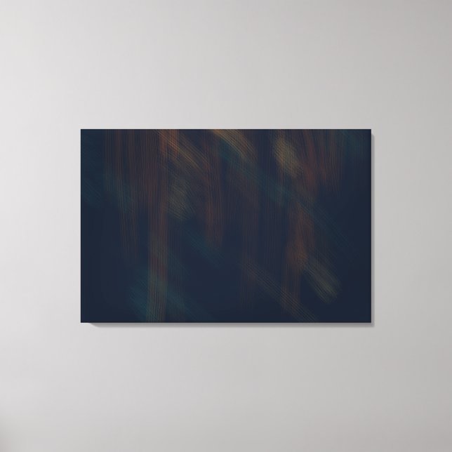 Toile Peinture abstraite bleu foncé (Recto)