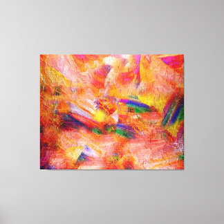 Toile Peinture Abstraite Coucher de soleil infini