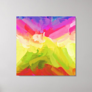 Toile Peinture Abstraite Couleurs de ressort