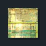 Toile Peinture Abstraite dorée turquoise et verte<br><div class="desc">Un tableau abstrait de Jennifer Goldberger qui utilise des tons dorés turquoise et verte pour créer un sentiment chaleureux et familier. Une belle balade dans les bois au printemps ou en été donnerait quelques-unes de ces mêmes couleurs. Apportez le cadeau de la nature à votre maison en achetant cette pièce!...</div>