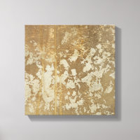 Peinture Abstraite en or avec lunettes d'argent
