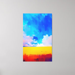 Toile Peinture Abstraite moderne colorée Art