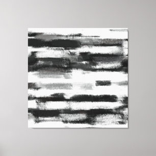 Toile Peinture Abstraite Noir et blanc