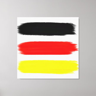 Toile Peinture Abstraite | Noir rouge jaune