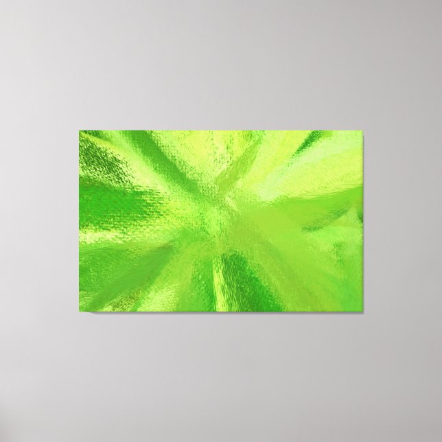 Toile Peinture Abstraite | Retro Green 21 (Recto)