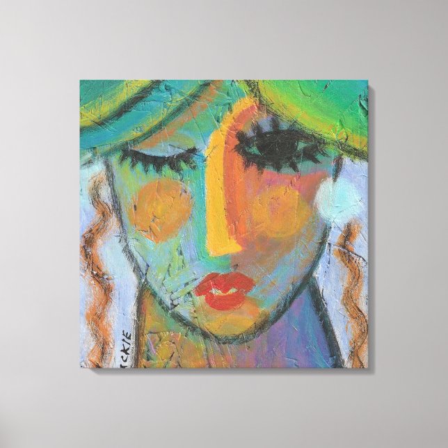 Toile Peinture acrylique Abstraite de bonne journée sur  (Recto)