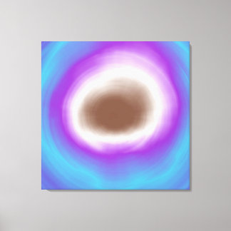 Toile Peinture acrylique abstraite en spirale colorée
