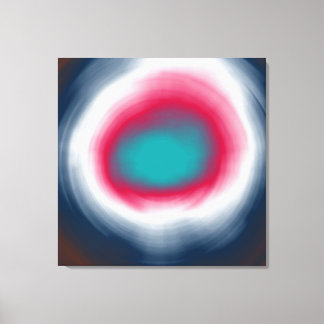 Toile Peinture acrylique abstraite en spirale colorée 2