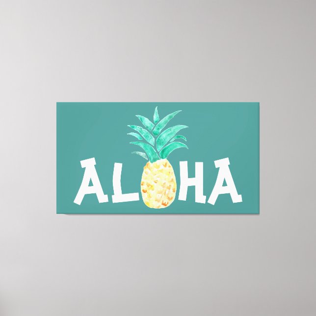 Toile Peinture Aloha Pineapple (Recto)