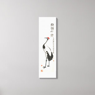 Toile Peinture antique de la Chine par Qi Baishi - grue