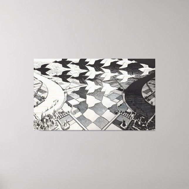 Toile peinture artistique de MC Escher (Recto)