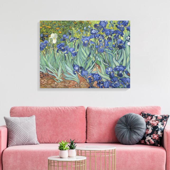 Toile Peinture artistique des Iris de Van Gogh  (Insitu(Salon))