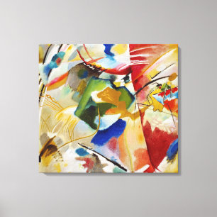 Toile Peinture avec Centre Vert par Wassily Kandinsky