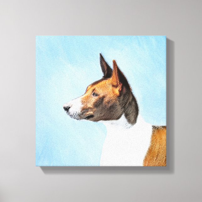Toile Peinture Basenji - Belle Art Original (Recto)