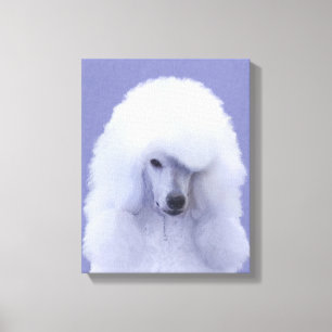 Toile Peinture blanche standard pour caniche - Art origi