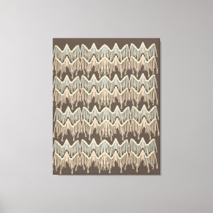 Toile Peinture Bohème Macramé Art Doodle