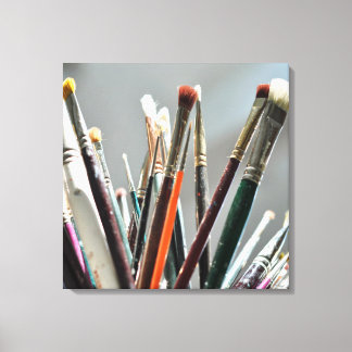 Toile Peinture brosses séchant au soleil
