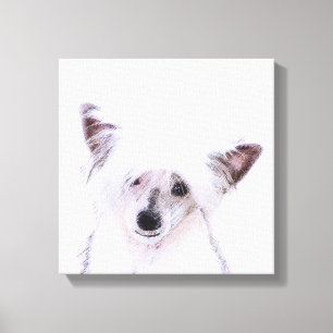 Toile Peinture chinoise en poudre - Art Chien