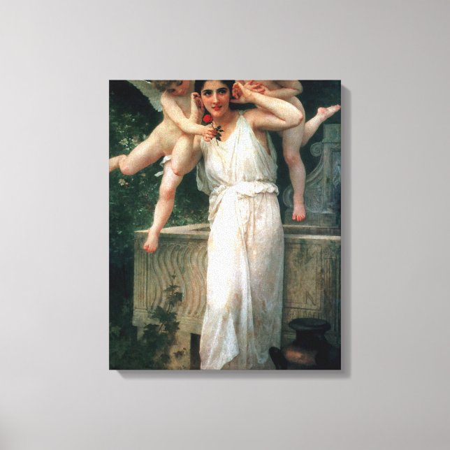 Toile Peinture classique de Bouguereau 1893 - Jeunesse (Recto)